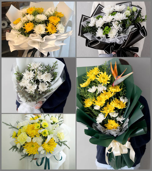 河北沧州吴桥县桑园镇白事花束代送